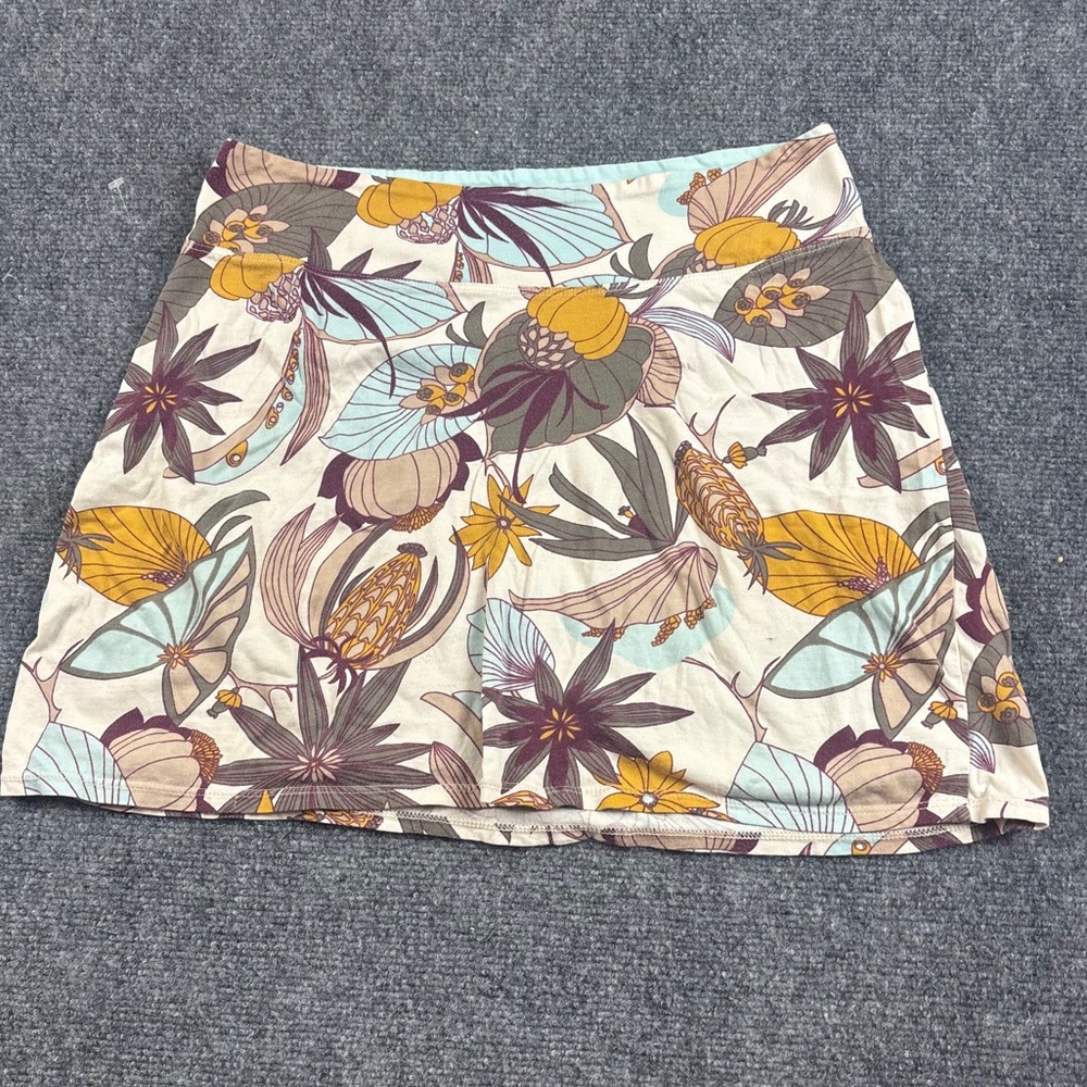 PATAGONIA Women’s Tidal Mini Skirt Tropical Floral Print size: Small - Picture 2 of 8